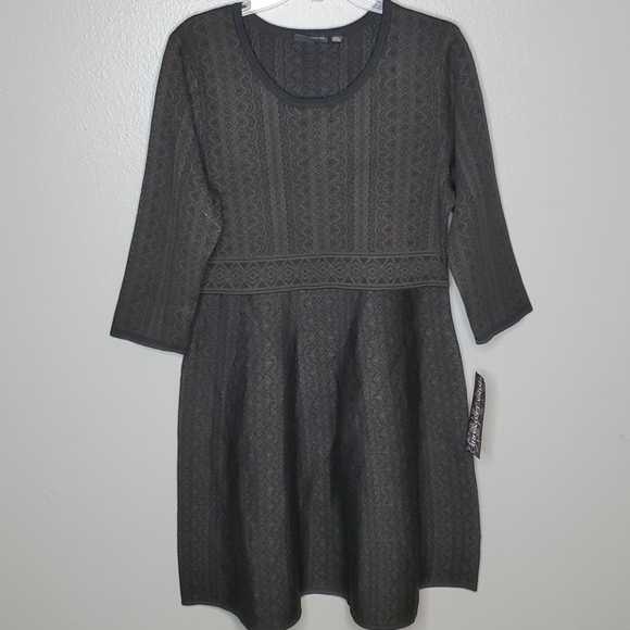 nina leonard sweater dress